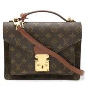 Louis Vuitton Vintage Pre-owned Tyg louis-vuitton-vskor Brown, Dam