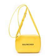 Balenciaga Vintage Pre-owned Laeder axelremsvskor Yellow, Dam