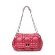 Dior Vintage Pre-owned Laeder axelremsvskor Red, Dam