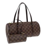 Louis Vuitton Vintage Pre-owned Canvas handvskor Brown, Dam