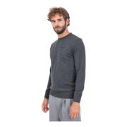 Barbour Essential Crewneck Sweater Black, Herr