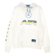 Jordan Sport DNA Hybrid Pullover Hoodie White, Herr