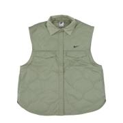 Nike Quiltad Ärmlös Sportväst Grön/Svart Green, Dam