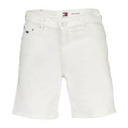 Tommy Hilfiger Vit Herr Kort Jeans med Logo White, Herr