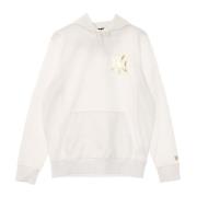 New Era MLB Metallic Hoodie Vit White, Herr