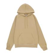 Carhartt Wip Chase Sweat Hooded i Sable/Guld Yellow, Herr