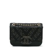 Chanel Vintage Pre-owned Laeder chanel-vskor Black, Dam