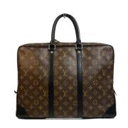 Louis Vuitton Vintage Pre-owned Tyg louis-vuitton-vskor Brown, Herr