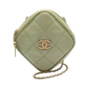 Chanel Vintage Pre-owned Laeder chanel-vskor Green, Dam