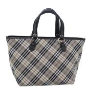 Burberry Vintage Pre-owned Tyg totevskor Gray, Dam