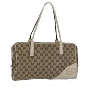 Gucci Vintage Pre-owned Canvas handvskor Beige, Dam