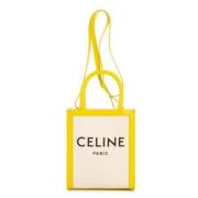 Celine Vintage Pre-owned Canvas handvskor Beige, Dam