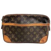 Louis Vuitton Vintage Pre-owned Tyg louis-vuitton-vskor Brown, Dam