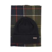 Barbour Swinton Hatt och Galingale Halsduk Presentset Green, Herr