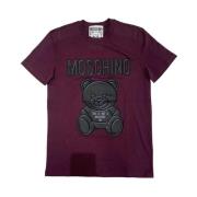 Moschino Casual Bomull T-shirt för Män Red, Herr