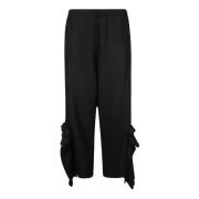 Yohji Yamamoto Elastisk Midja Dragsko Byxor Black, Dam