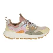 Flower Mountain Suede Nylon Sneakers Multicolor, Dam