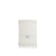 Acne Studios Ullsjaal med fransar White, Dam