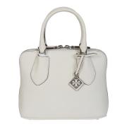 Tory Burch Pebbled Swing Väska White, Dam