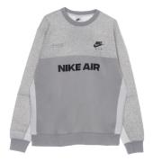 Nike Air Brushed-back Crew Sweatshirt Gray, Herr