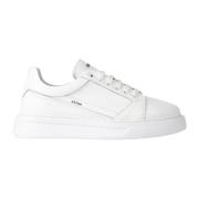 Exton Vita Låga Top Läder Sneakers White, Herr