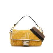 Fendi Vintage Pre-owned Canvas fendi-vskor Yellow, Dam