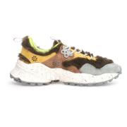 Flower Mountain Militärstil Dam Sneakers Multicolor, Dam