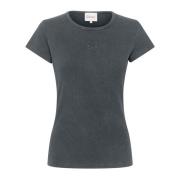 My Essential Wardrobe Svart Tee Toppe & T-Shirts Gray, Dam