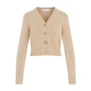 Chloé Neutral Tröja för Kvinnor Aw24 Beige, Dam