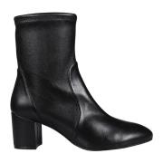 Stuart Weitzman Elegant Svarta Ankelboots Black, Dam