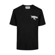 Iceberg Svart bomull jersey T-shirt med Splash och Bear logotyp tryck ...