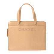 Chanel Vintage Pre-owned Laeder chanel-vskor Beige, Dam