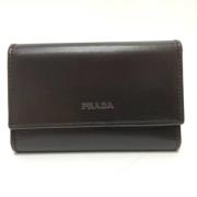 Prada Vintage Pre-owned Tyg nyckelhllare Black, Dam