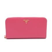 Prada Vintage Pre-owned Laeder plnbcker Pink, Dam