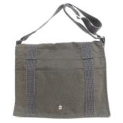 Hermès Vintage Pre-owned Canvas crossbodyvskor Gray, Dam