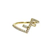 Fendi Vintage Pre-owned Metall ringar Yellow, Dam