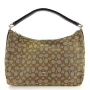 Coach Pre-owned Pre-owned Canvas handvskor Brown, Dam