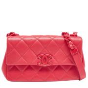 Chanel Vintage Pre-owned Tyg chanel-vskor Pink, Dam