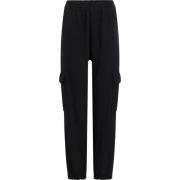 Calvin Klein Svarta bomulls-joggers med iriserande logotyp Black, Dam