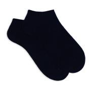 GALLO Blå Cashmere Ankelsockor Blue, Dam