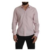 Dolce & Gabbana Casual Shirts Pink, Herr