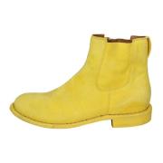 Moma Vintage Mocka Ankelboots för Kvinnor Yellow, Dam