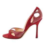 Jimmy Choo Pre-owned Pre-owned Mocka klackskor Red, Dam