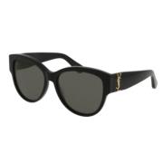 Saint Laurent Snygg Läder Axelväska Black, Unisex