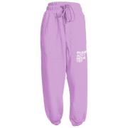 Charles Design Casual Sweatpants med dragsko och logotyptryck Purple, ...