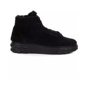 Casadei Sneakers med fejkpäls Black, Dam