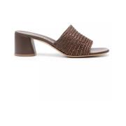 Casadei Bruna Klack Sandaler Brown, Dam