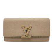 Louis Vuitton Vintage Pre-owned Laeder plnbcker Beige, Dam