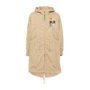 Undercover Beige Bomull Parkas Kappa Beige, Dam