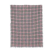 Faliero Sarti Houndstooth Vinterscarf Svart/Röd Multicolor, Dam